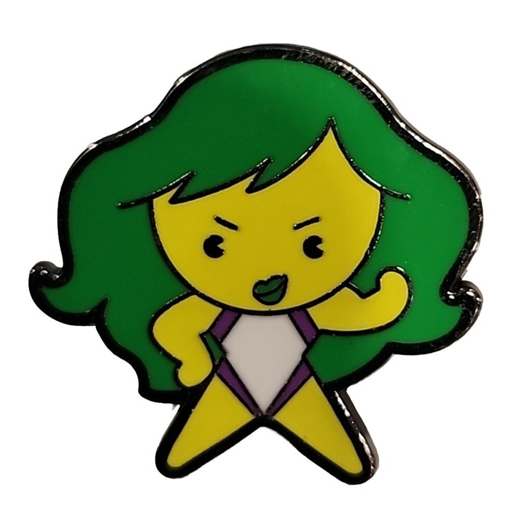 Shanghai Disney Resort 2015 Marvel Kawaii Art Mystery Pin She-Hulk Chibi Enamel